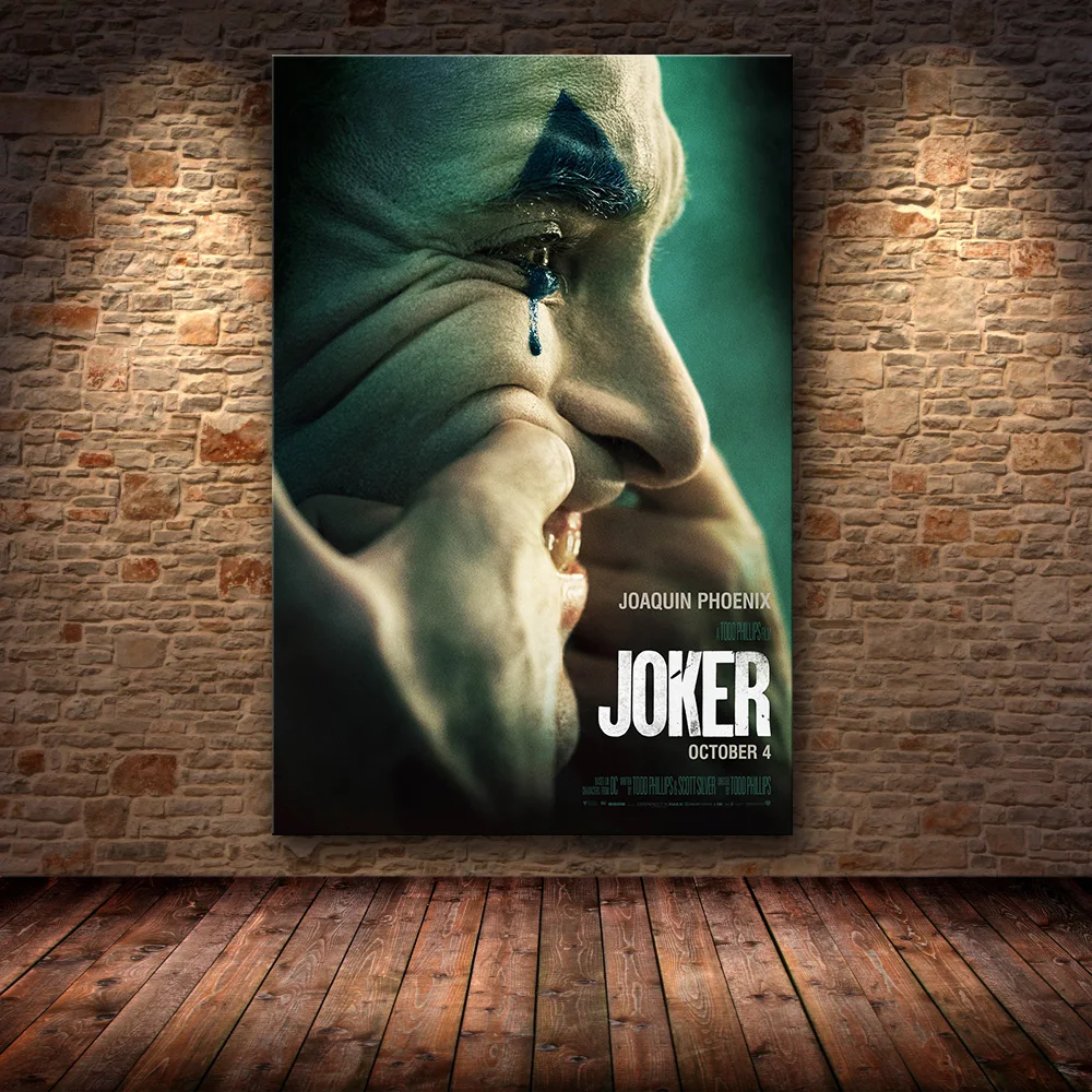 Joaquin Феникс плакатный Принт плакат с джокером фильм DC комиксов Искусство Холст Картина маслом настенные картины для гостиной домашний декор - Цвет: 07
