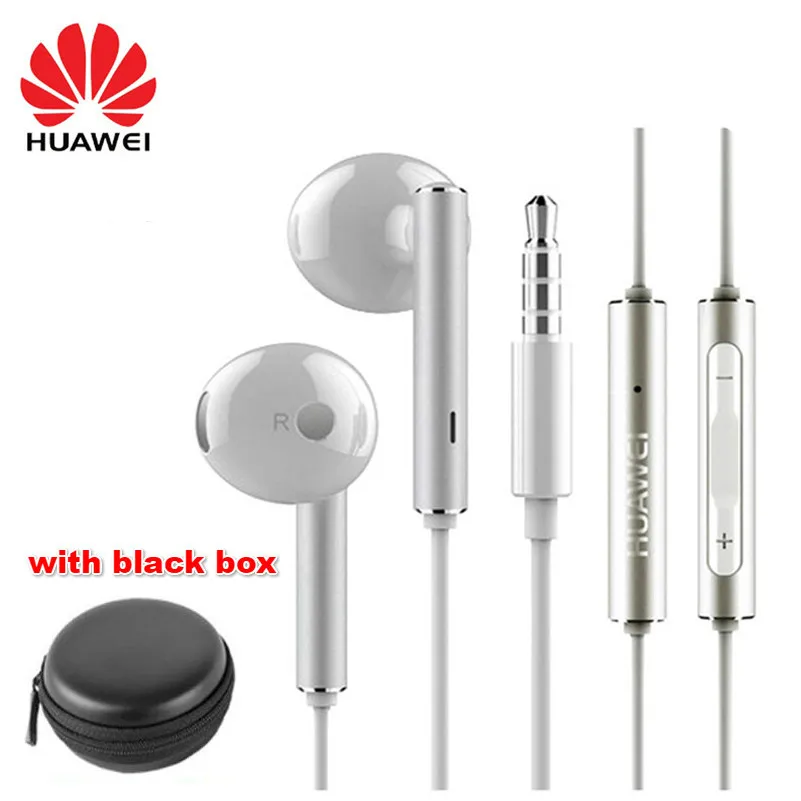 with box Huawei наушники am116 наушники для xiaomi huawei P7 P8 P9 Lite P10 рlus Honor 5X 6X Коврики 7 8 9 - Цвет: with box