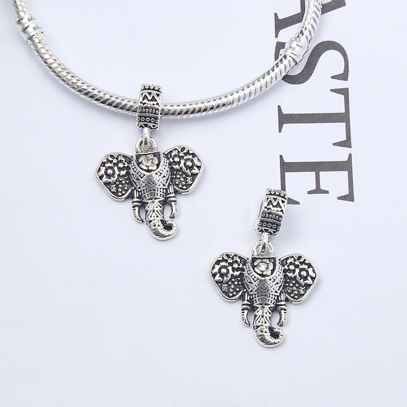 2021 подвеска шармы бусины в виде слона изготовление ювелирных изделий подходит