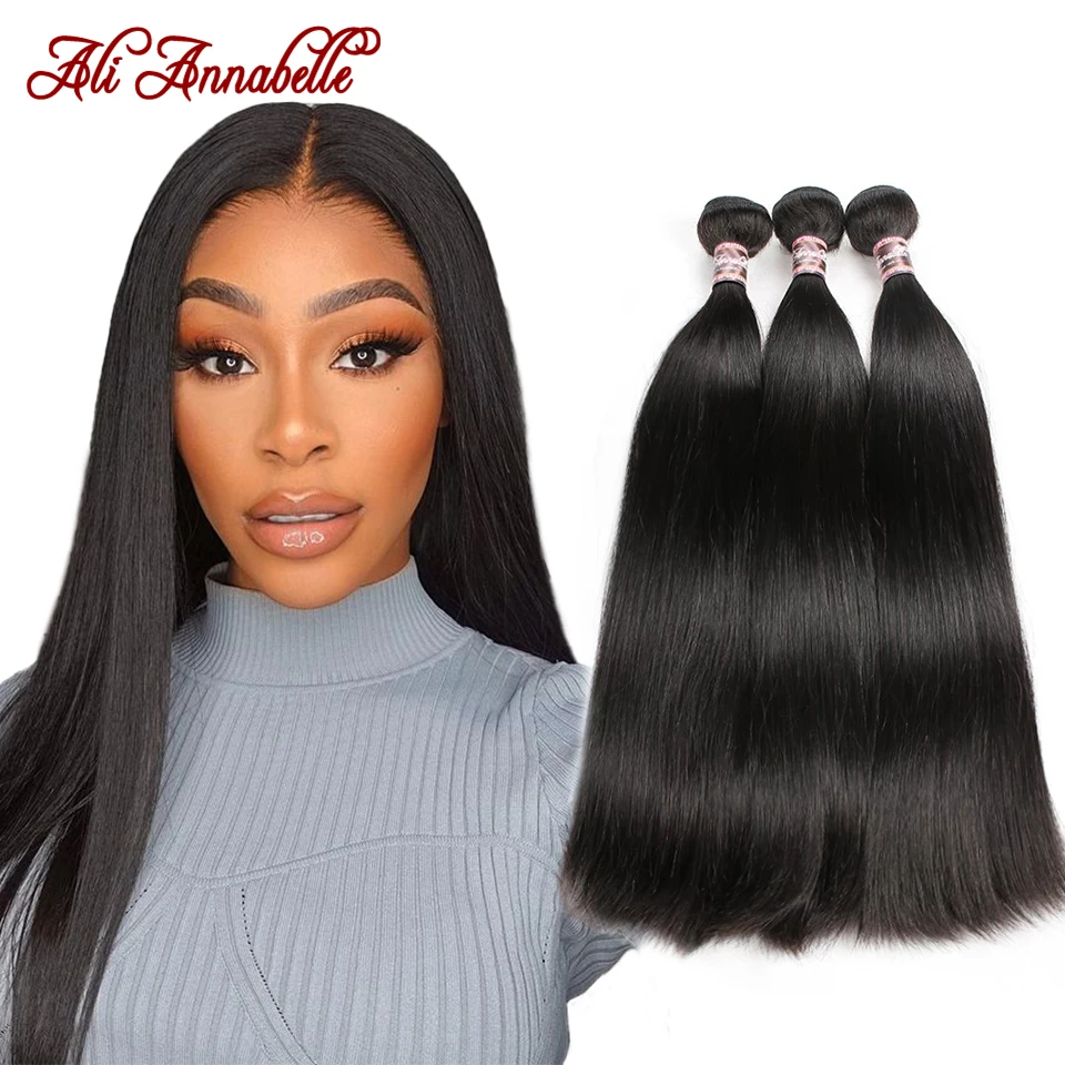 Прямые перуанские пряди из человеческих волос с двойным нарисованным рисунком