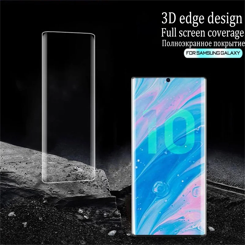 120D Full Coverage Tempered Glass For Samsung Galaxy Note 20 S20 Ultra 10 9 8 Screen Protector On S10E S10 S8 S9 Plus