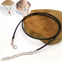 fashion necklace making kit jewelry 10 pcs string suede leather diy cords with clasp