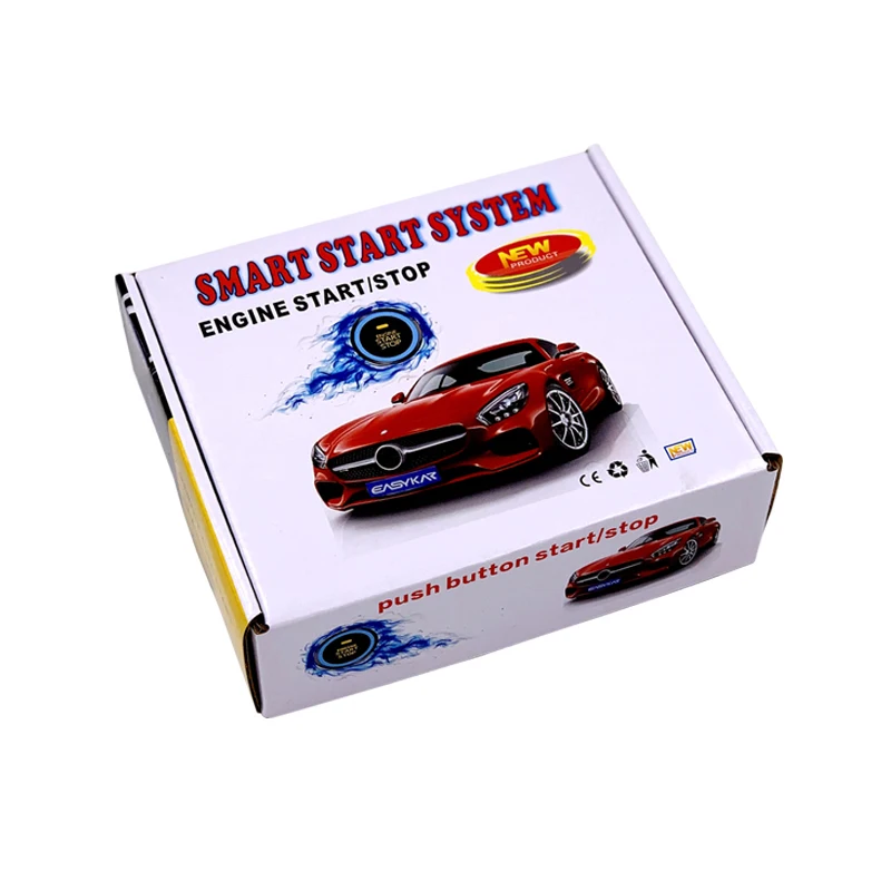 Car Alarm Engine Push Start Button RFID Lock Ignition Starter Keyless Entry Stop Anti-theft System NQ-ST9002 | Автомобили и