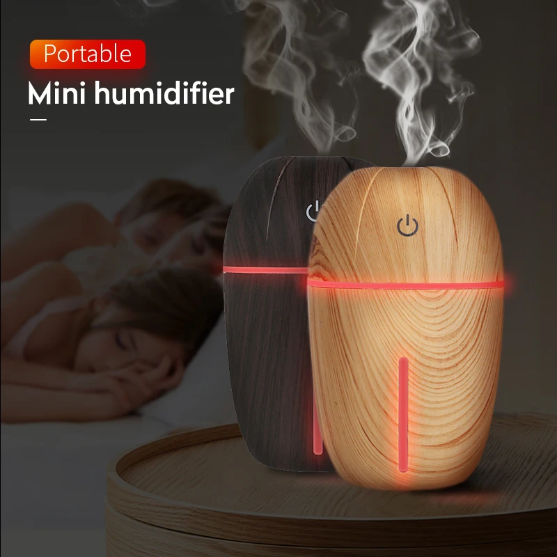 Мини USB Арома эфирное масло диффузор деревянный ультразвуковой увлажнитель