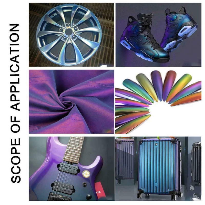 

10g Resin Pigment Chameleon Pigment Powder Car Paint Multi color Change Powder for Automotive Art Paint Decoration Accessories