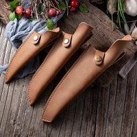 chefs cowhide cover sheath leather knife cover boning fruit outdoor knife sheath