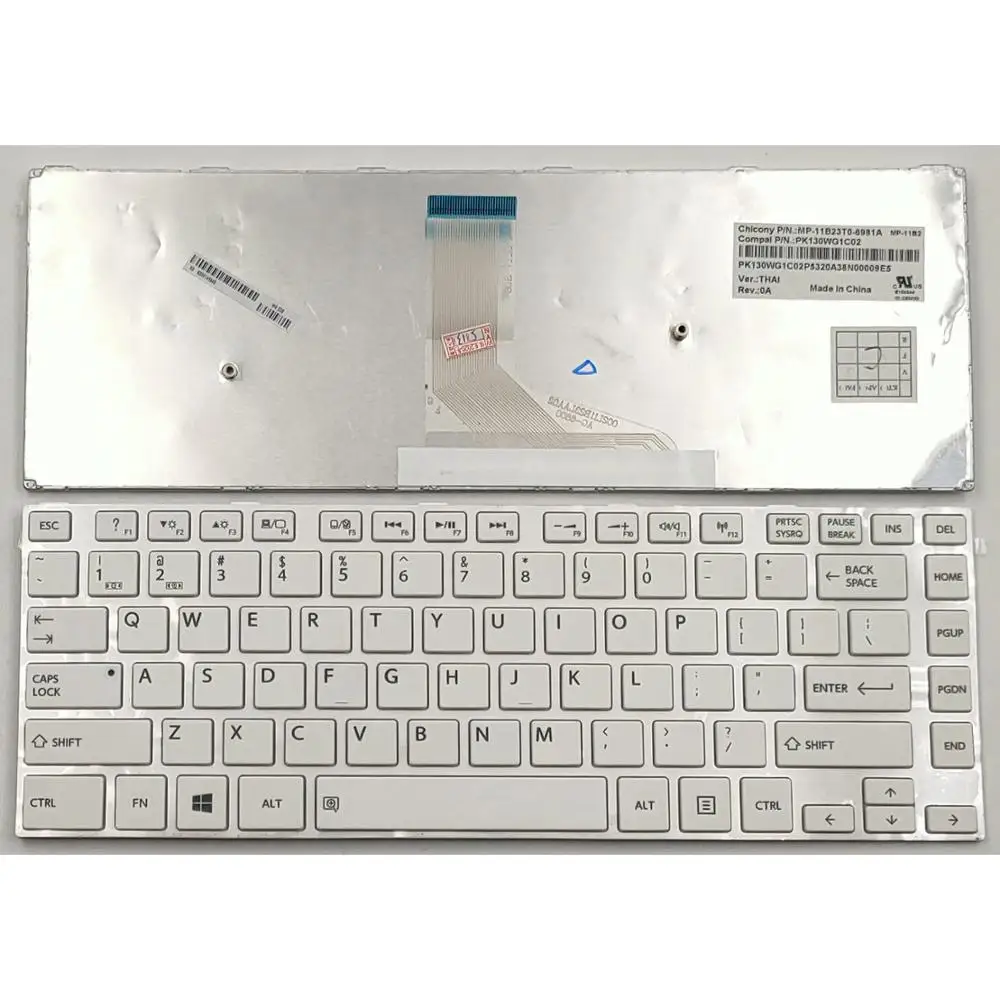 Новая клавиатура для ноутбука Toshiba Satellite C45 ASP4307FL ASP4308FL ASP4310FL ASP4311FL Белый