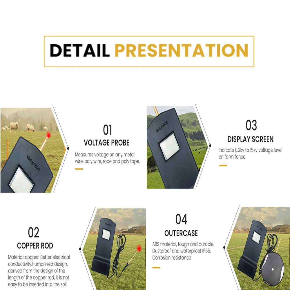 15 кВ цифровая подача напряжения на забор тестер для ранчо | Инструменты