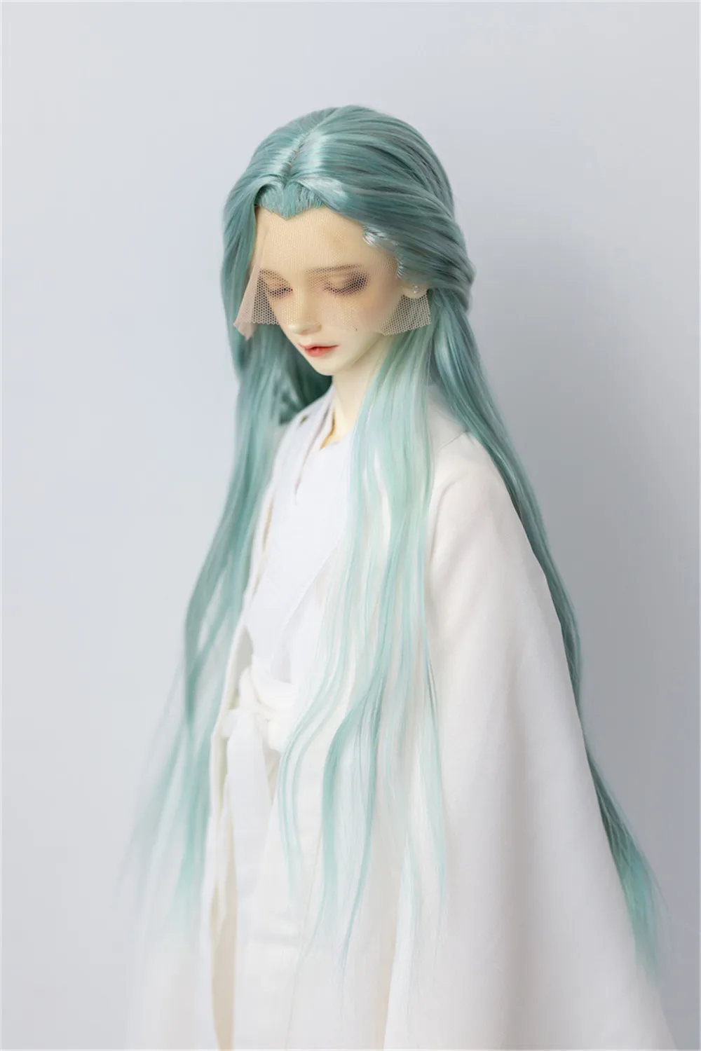 Bjd Wig hand-woven milk silk soft silk long hair gel styling hair Bjd doll accessories