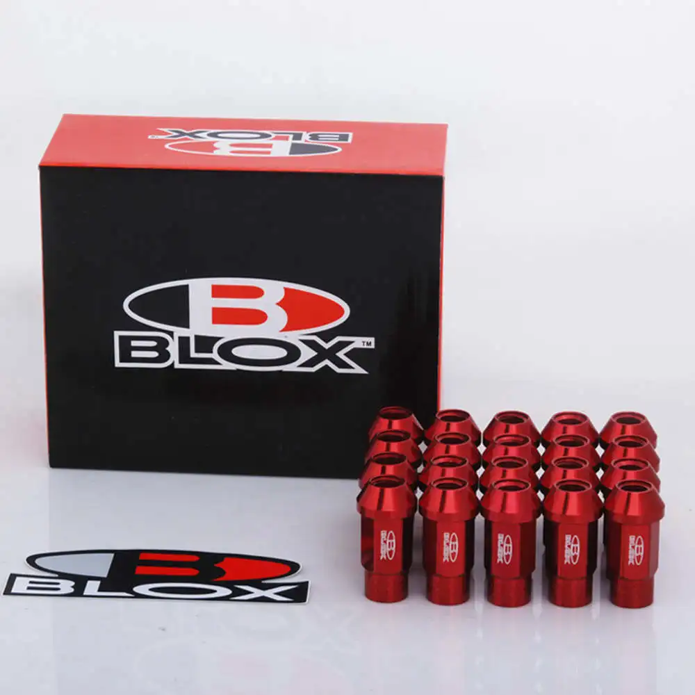 Кованые гайки для гоночного колеса Blox M12X1.25 / M12X1.5 L: 50 мм 20 шт. 7075|lug nuts|wheel lug nutsblox racing
