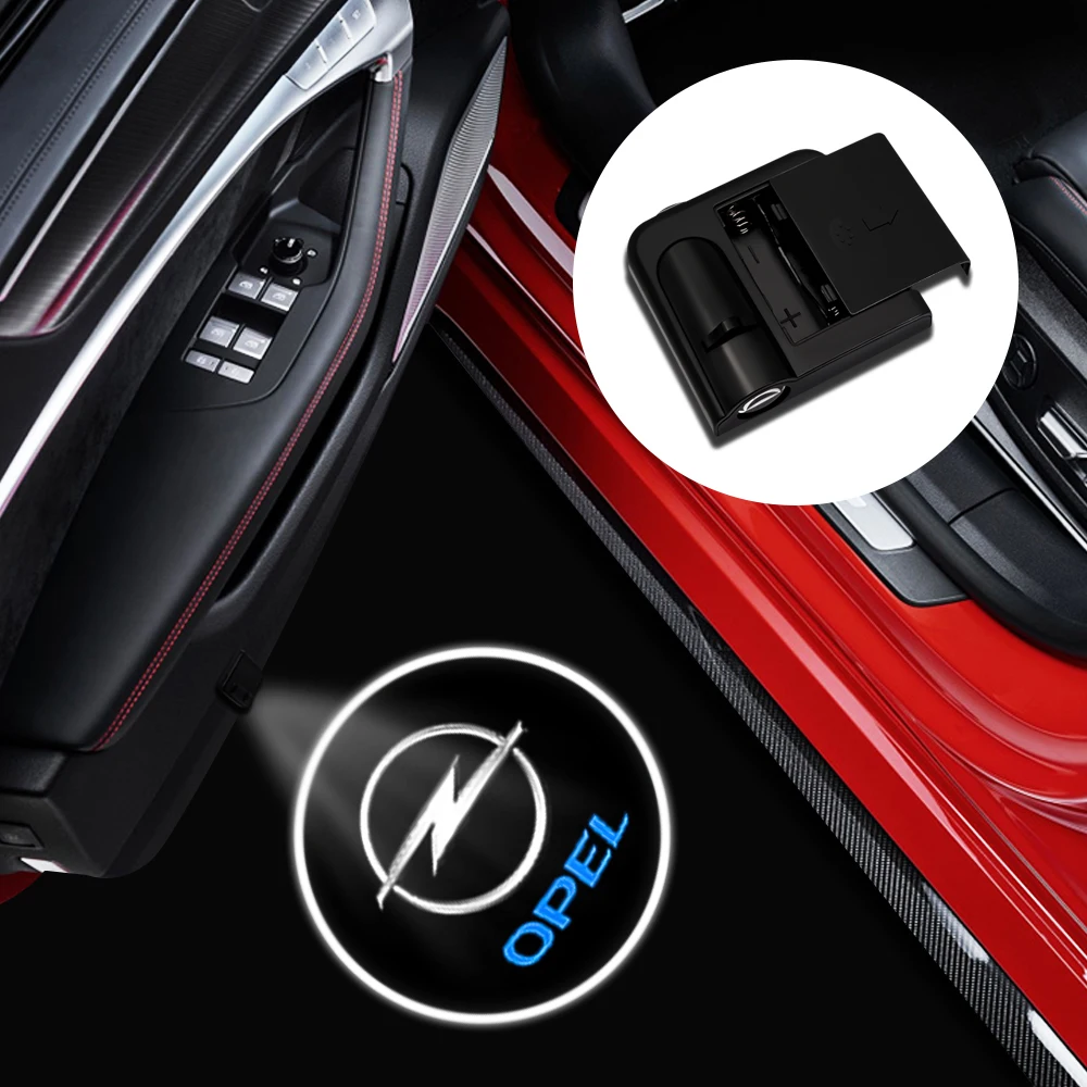 

2Pcs/Set Car Led Door Welcome Light Laser Ghost Projector Logo Light For Opel Astra H J Insignia Corsa D G Car Accessories