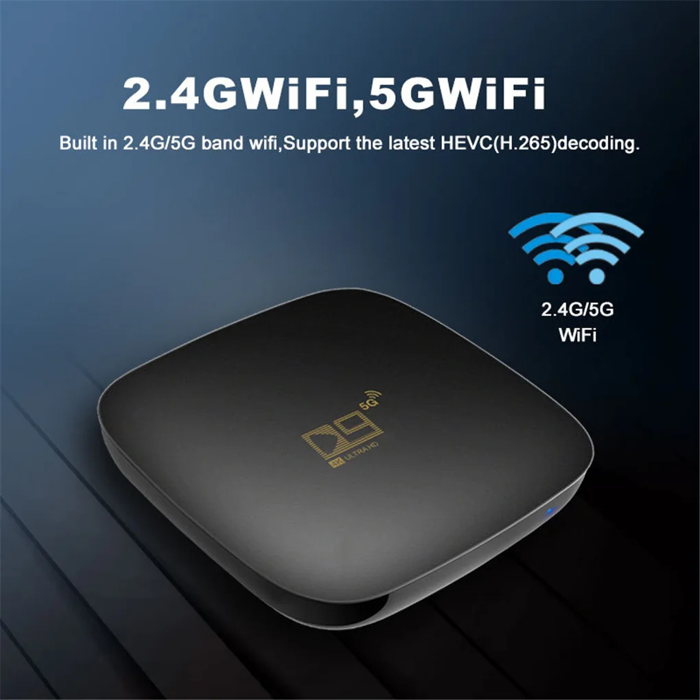 

D9 Android 10.1 Smart Box Dual-band High Definition Set-top Box 5G WIFI High Speed TV Box Wide Applications Home Media player