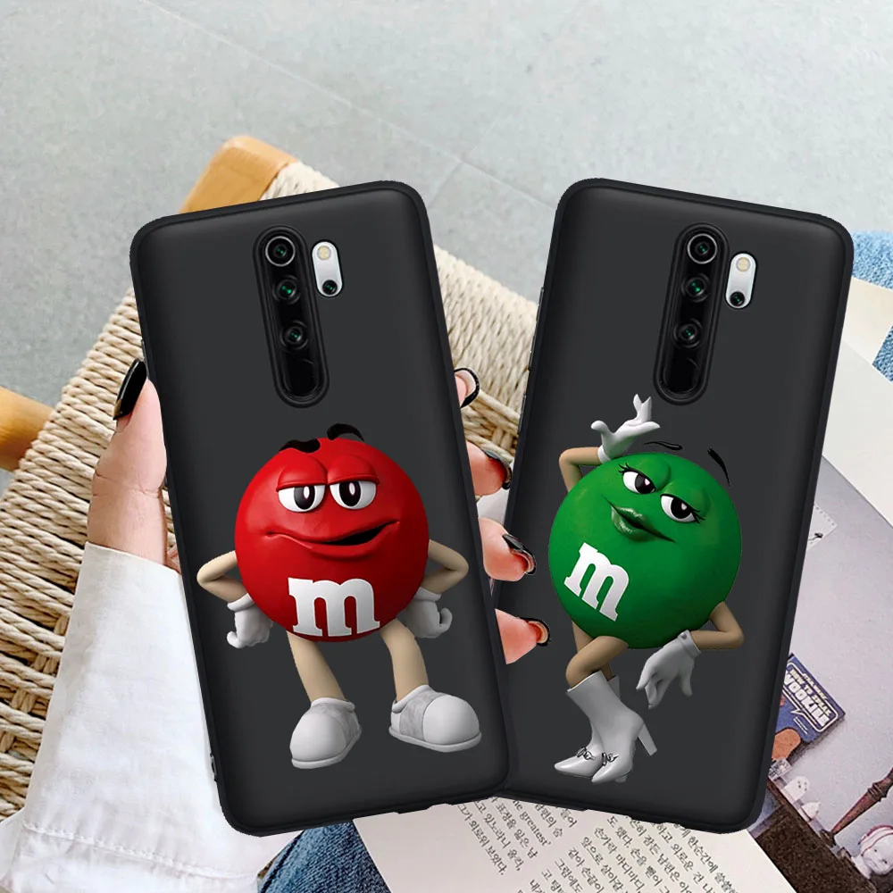 

Funny Chocolate Beans Phone Case for Xiaomi Mi 9T Pro Redmi Note 5 6 7 8 8T 9 9S 10 K20 K30 Pro Cartoon TPU Cover Coque Fundas