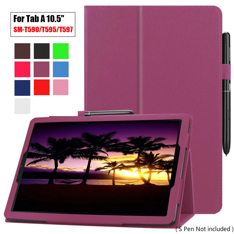 Кожаный чехол для Samsung galaxy Tab A 10 5 2018 SM T590 T595 T597 планшет защитная кожа 5&quot|Чехлы