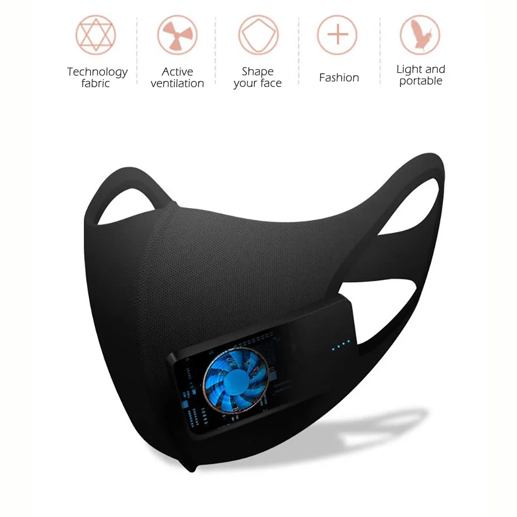 Воздухопроницаемая умная электрическая маска для лица Очищающая воздух