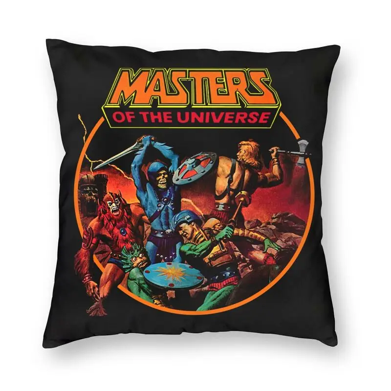 

Vintage He-Man And The Masters Of The Universe Anime Fans Pillow Case Home Decor 80s Skeletor She-Ra Beast Sofa Cushions Cover