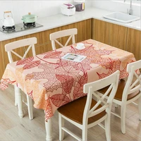 abstract leaf tablecloth waterproof linen autumn red maple leaves table cloth kitchen dining table cover nordic picnic fabric