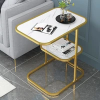 small luxury side table living room golden sofa coffee table nordic bedside bedroom mesa auxiliar marble corner table eb5cj