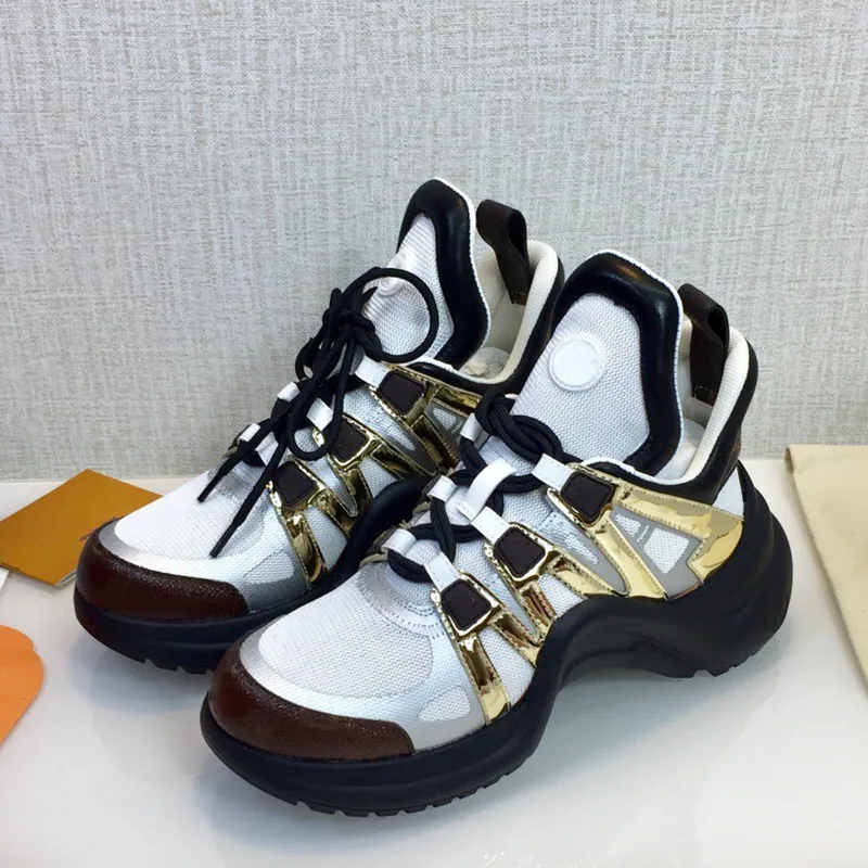 

Mesh Sneakers Women Thick Sole Laceup Patchwork Female Casual Shoes Outdoor 2021 New Design Luxury Brand Woman Shoes Trainers s