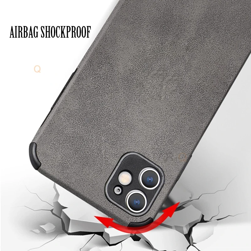 Luxury Vintage Leather Phone Case For Samsung Galaxy A32 A72 4g 5g 2021 Men Airbag Shockproof Soft Back Cover On A 72 32