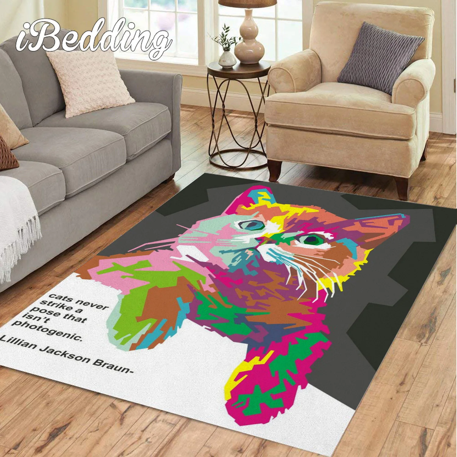 Коврик с 3D рисунком космонавта кота пузырьков чая мультяшный детский игровой