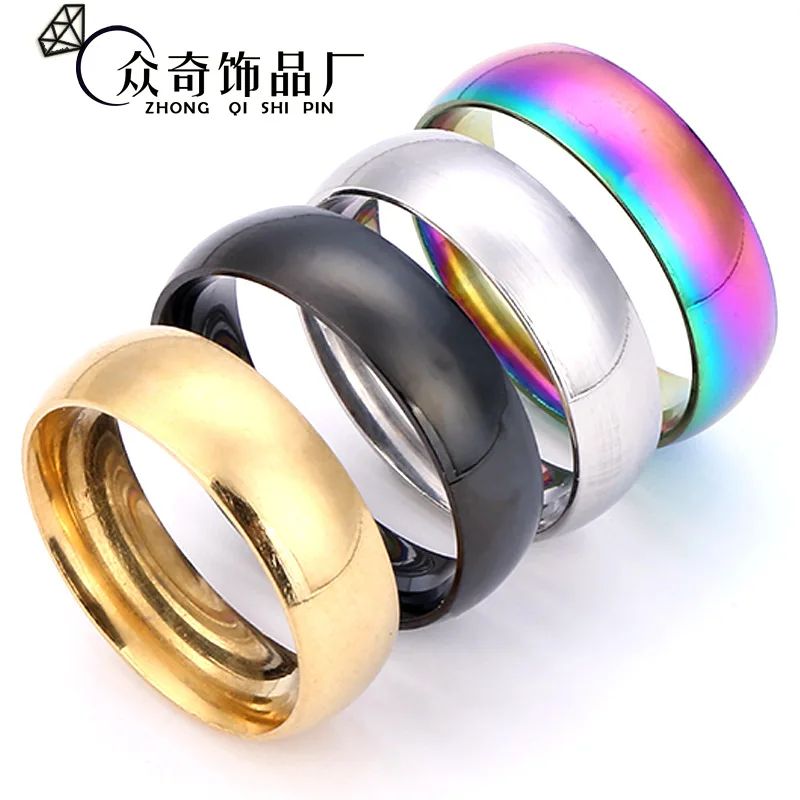 

Inside and outside stainless steel fashion ring 2020 new.