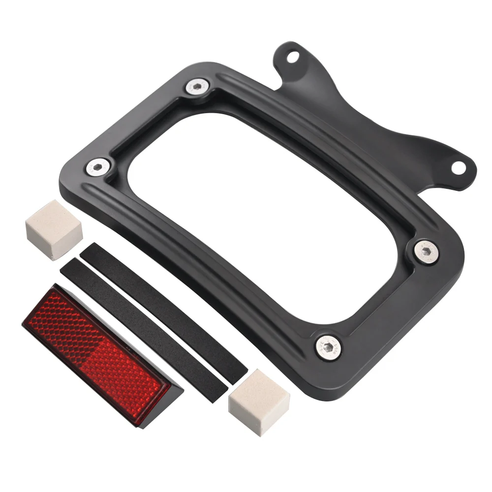 Laydown изогнутая рамка номерного знака подходит для Harley Street Glide FLHX 10-19 FLTRX10-13 FLTRX FLTRXS 15-19 FLHRXS 17-19 FLHXS