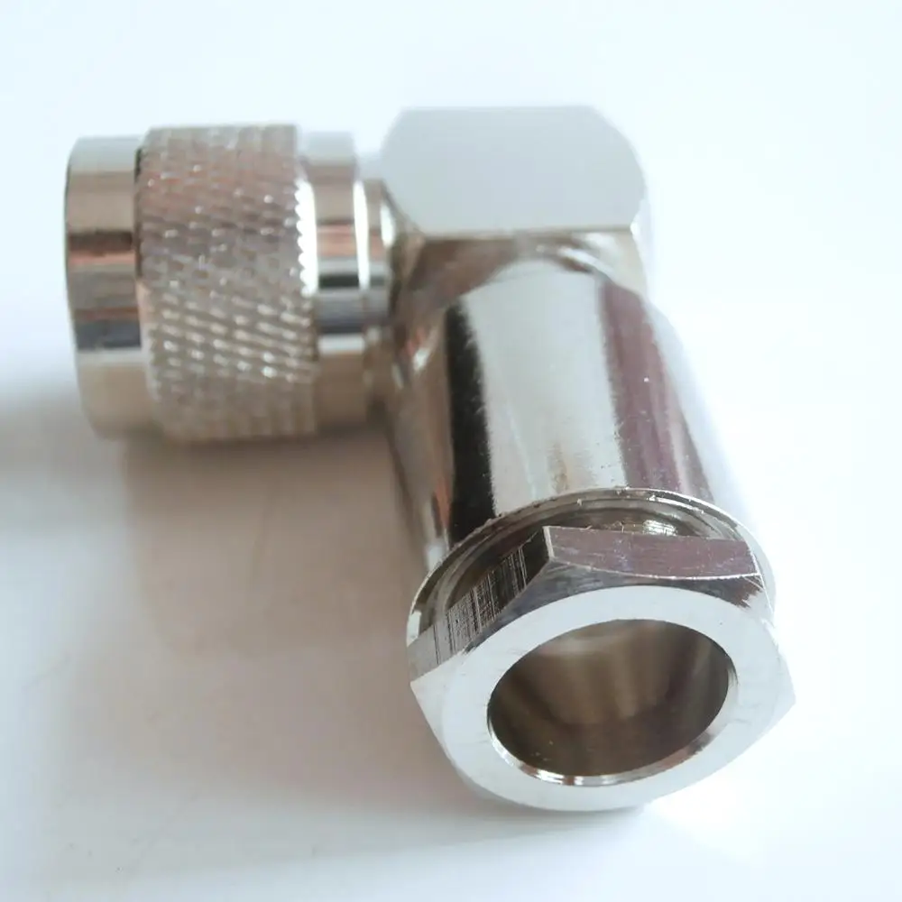 Разъем PL259 SO239 UHF Male 90 градусов прямоугольный зажим для кабеля RG8 RG165 RG213 RG214 LMR400 7D-FB RF