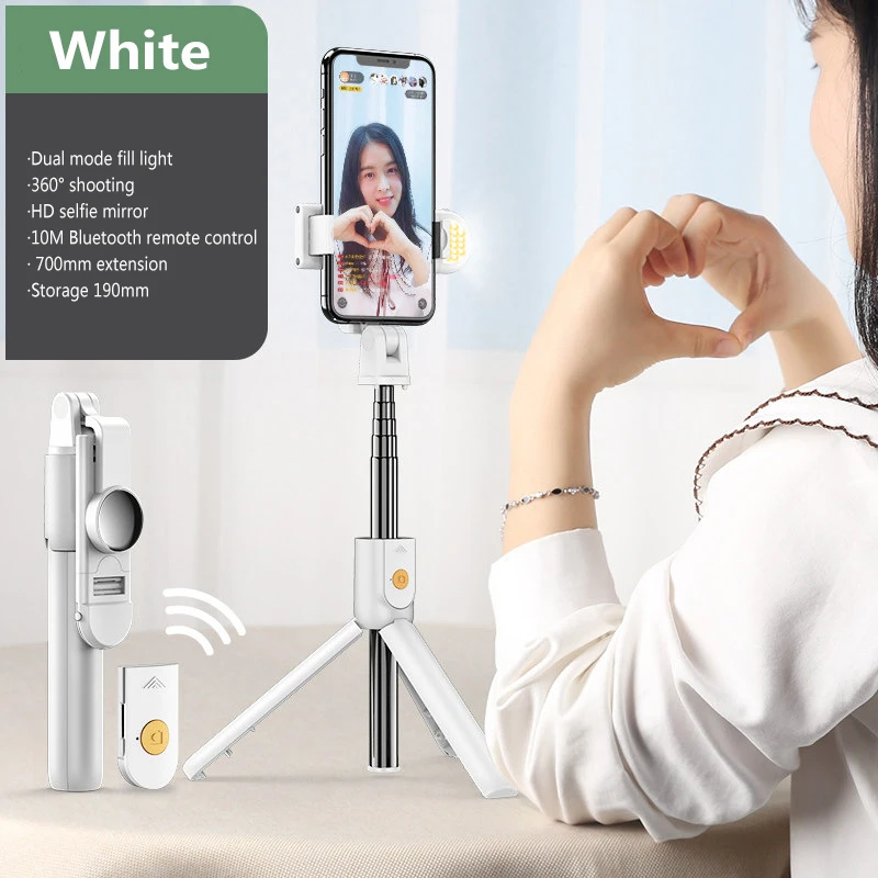 Мобильный телефон K10S Bluetooth селфи палка универсальный заполняющий светильник