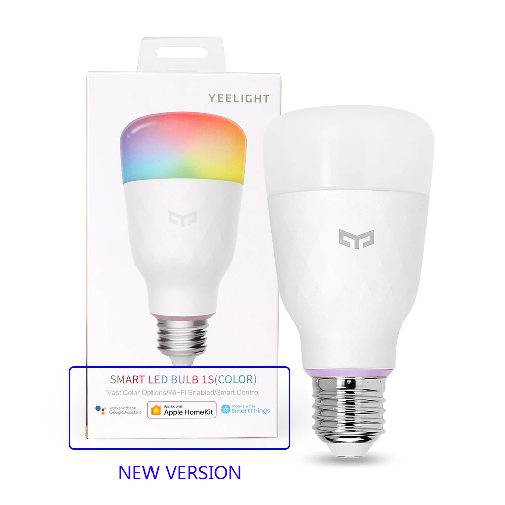 Умная лампа Yeelight умная Светодиодная 1S цветная 800 лм 10 Вт E27 для Apple Homekit Mi Mijia App Google