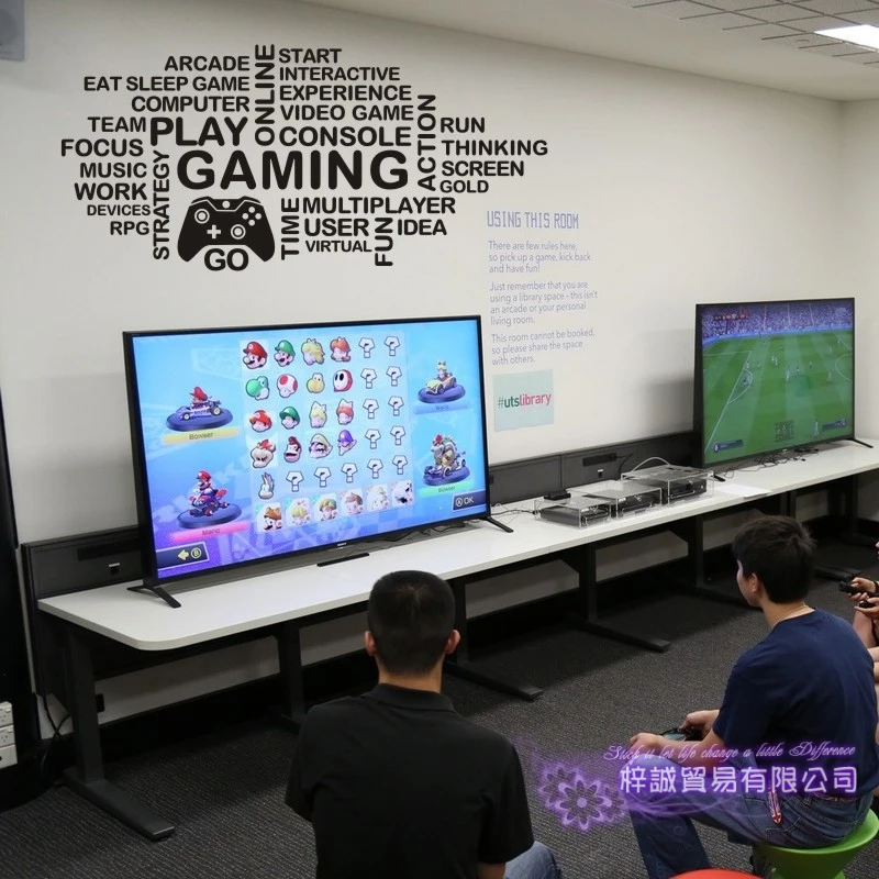 Игровая Ручка Наклейка игра геймерская наклейка плакаты игровой тематики геймер виниловые наклейки на стены Parede Декор Фреска видео игра наклейка