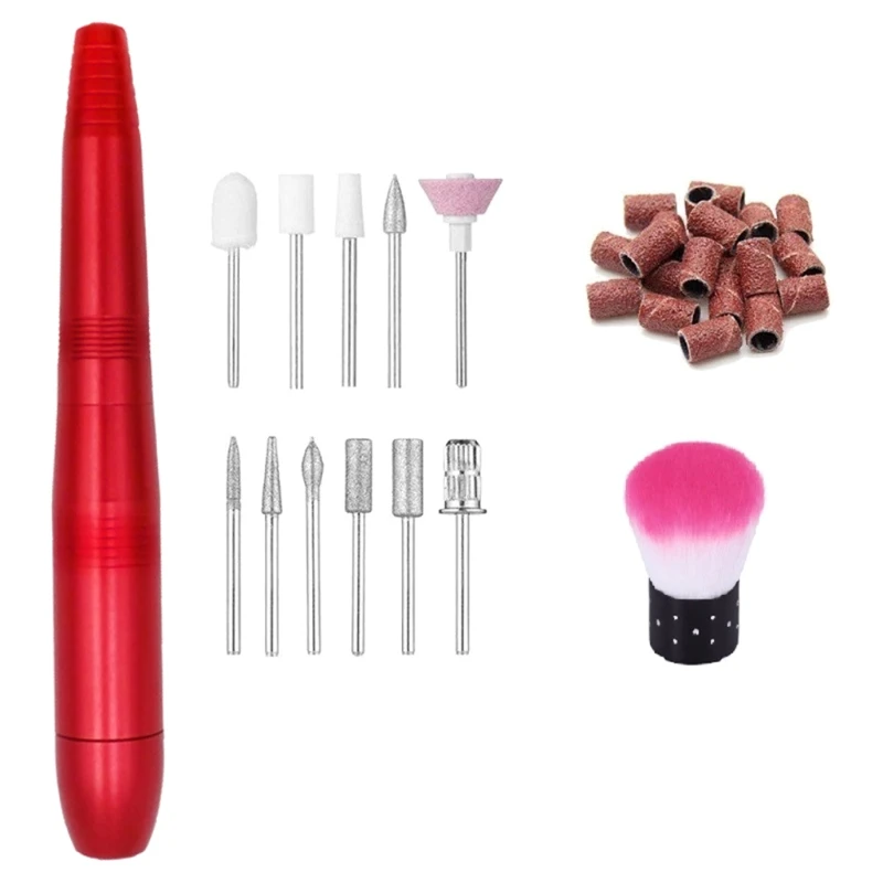 

Electric Nail Drill Manicure USB Machine Pedicure Nails File Drills with Nail Drill Bit Accessions Tool
