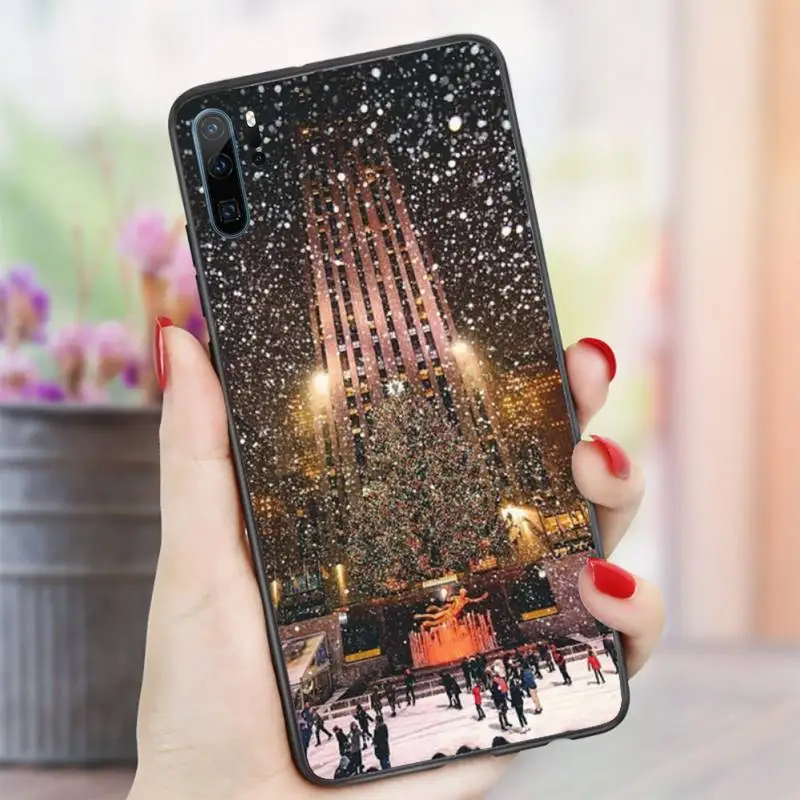 

Winter New York city scenery Phone Case For Huawei honor Mate P 10 20 30 40 i 9 8 pro x Lite smart 2019 nova 5t
