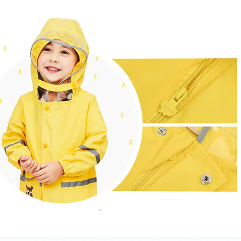 Водонепроницаемый дождевик для детей 85 130 см детский пончо мальчиков девочек