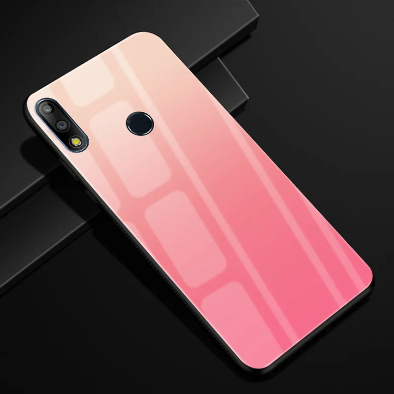 Для Asus Zenfone Max Pro M1 ZB601KL Чехол Жесткий PC стеклянный чехол для телефона черный ТПУ бампер чехол для Asus Zenfone Max Pro M1 ZB602KL