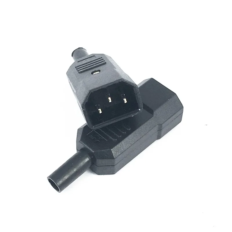 Новое поступление 250 В/10 а черная 3 контактная штепсельная вилка IEC 320 C C14