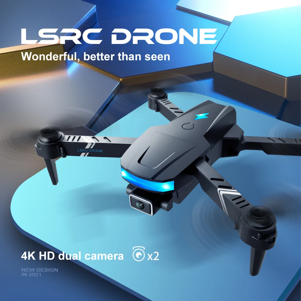 

2021 Новый LS878 мини Дрон 4K 1080P HD Двойная камера Fpv Wifi режим удержания высоты складной Квадрокоптер вертолет мальчик игрушки VS E525