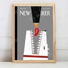 Красное мясо-обложка журнала Нью-Йорка, Художественная печать, винтажная Художественная печать, книжный магазин, Художественная печать, New Yorker, Dog Art