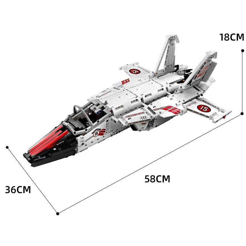 

Mould King 15013 Motorized Air Fighter Set Creator APP Remote Control Building Blocks Bricks DIY Toys Gifts for Children Kids