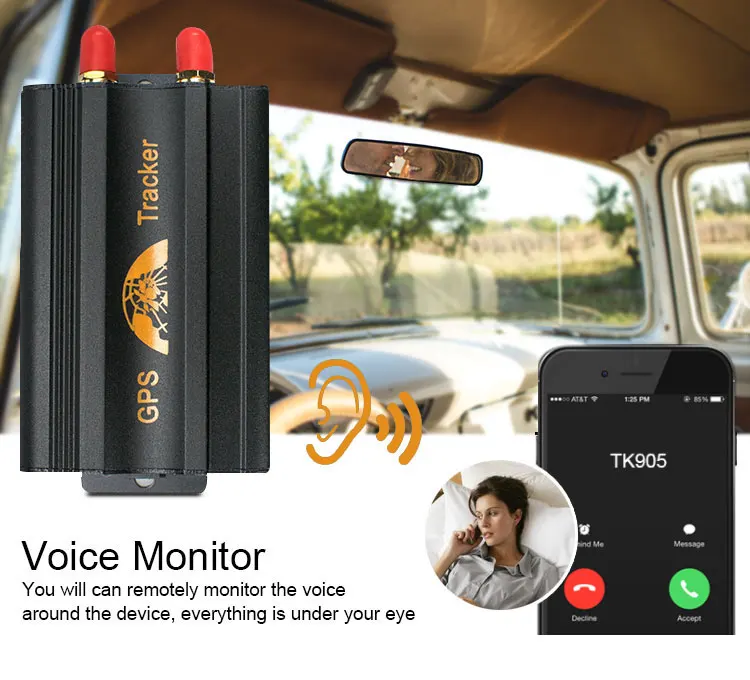 Gps 103B GSM/GPRS/gps Авто Автомобиль TK103B Автомобильный gps трекер отслеживающее устройство с дистанционным управлением Противоугонная Автомобильная сигнализация