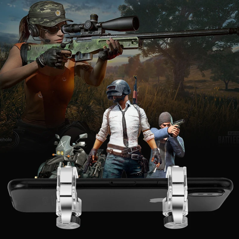 R11S Metal PUBG Mobile Trigger Gamepad Gaming L1R1 Shooter Pubg Mobile Controller Smart Phone Fire Button Aim Key Joystick