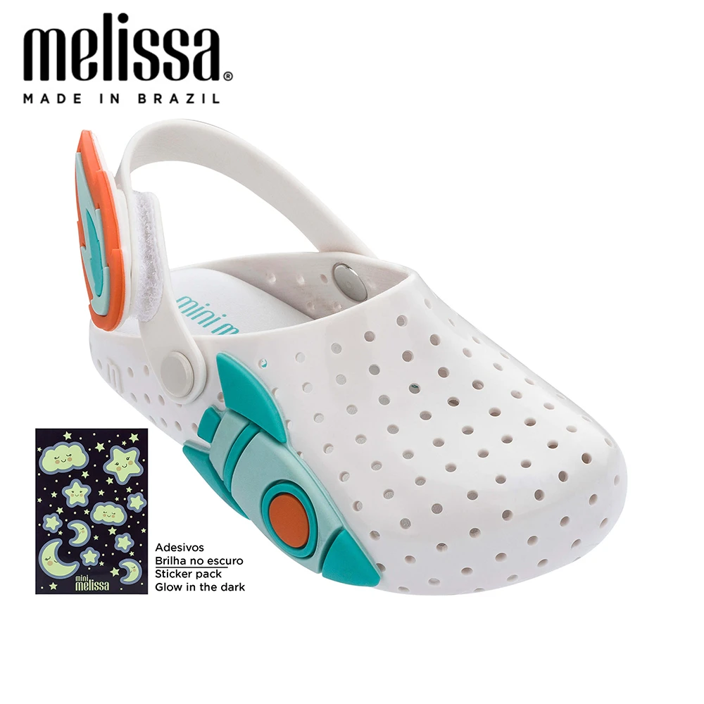 Мини обувь Melissa Furadinha Babouche Sweet Dreams Желейная для девочек светящиеся сандалии 2020