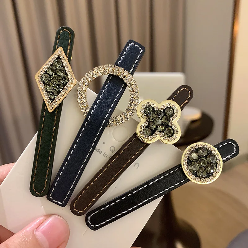 

Rhinestone Hairpin Back Head Hairpin Side Clip Duckbill Clip Head Clip Simple Fringe Headdress Side Clip