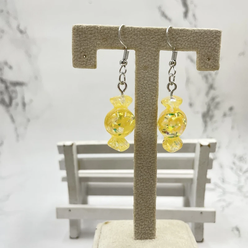 

Brand new creative earrings ladies resin earrings children's custom handmade cute girl candy gifts