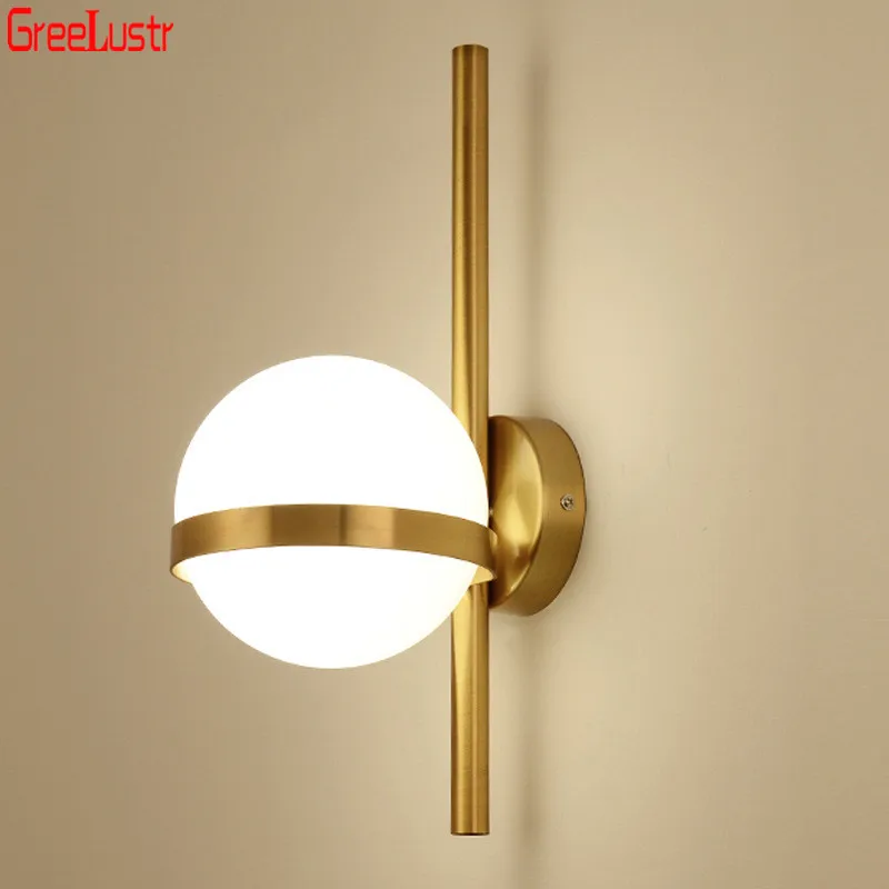 Минималистичный светодиодный настенный светильник Золотая Луна современный