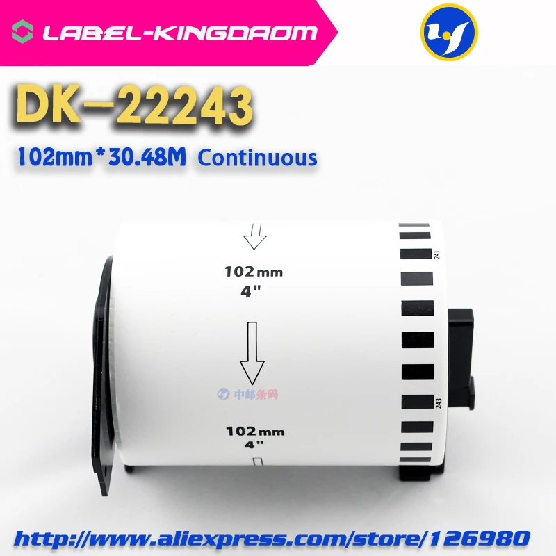 3 заправка Rolls Совместимость DK-22243 этикетка 102 мм * 30 48 м непрерывного совместимы
