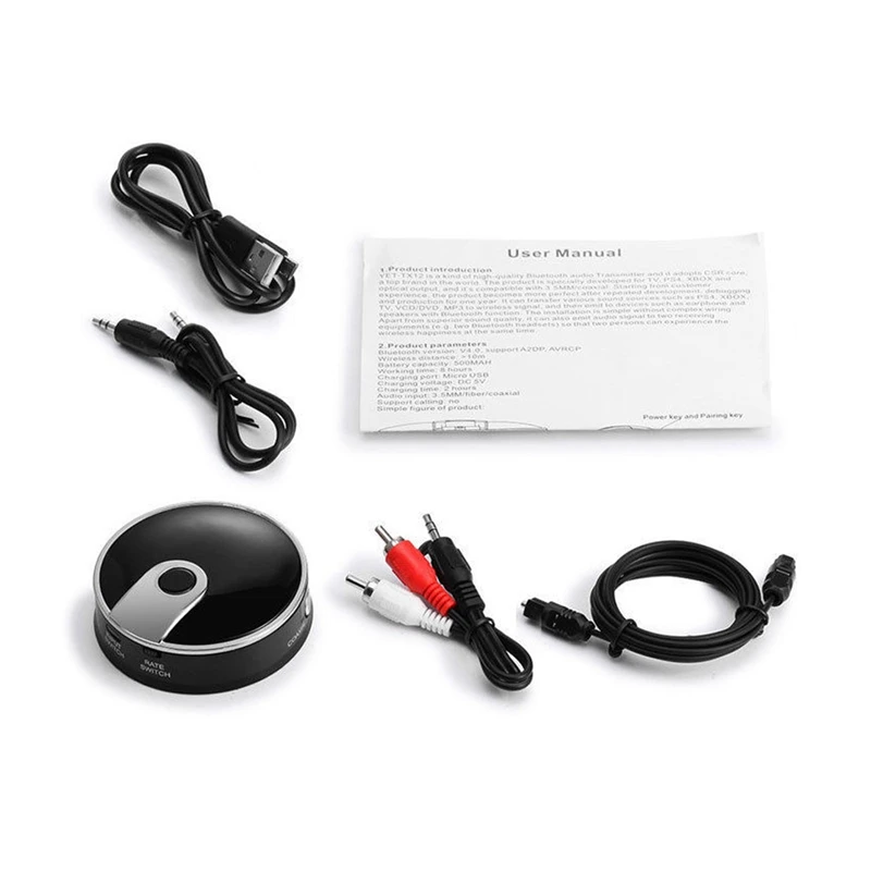 BT Bluetooth Беспроводной аудио передатчик/оптический Toslink конвертер оптовая