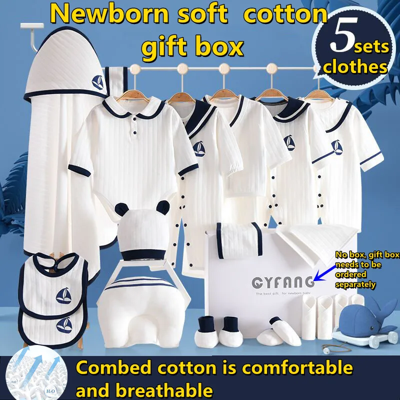 

Baby Clothing Boy Girl New Born Items 0-12 Month 21/22/23pic for Newborns From Set Sleepwear Bodysuit for Newborns Clothes XB228