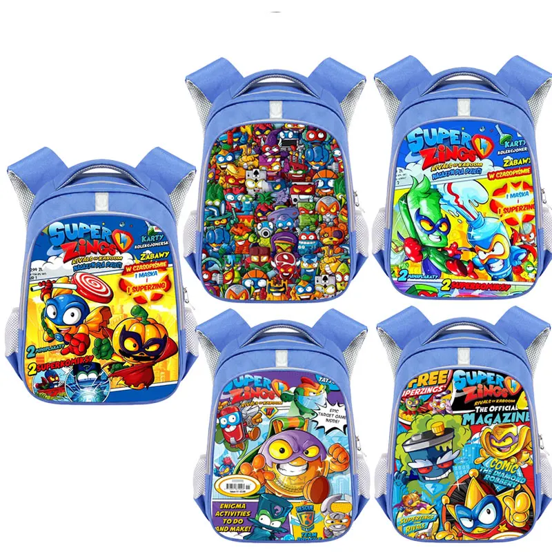 

Super Zings Series Kindergarten Backpack Cartoon Game Superzings Toddler Kids Bag Waterproof Plecak Daily Children Mochila