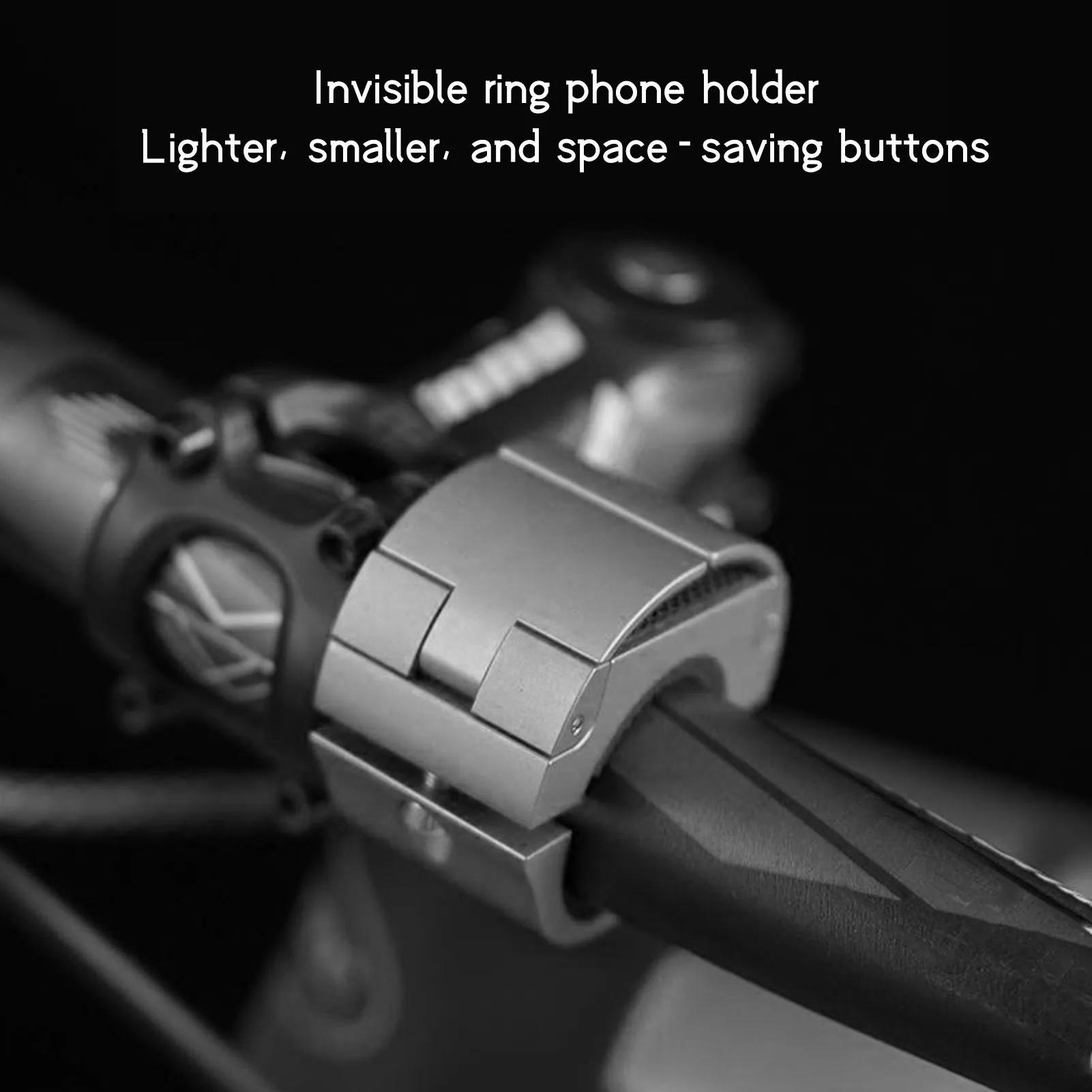 

Bicycle Invisible Mobile Phone Holder Riding Accessories Aluminum Alloy Ring Mobile Phone Holder Navigation Bracket